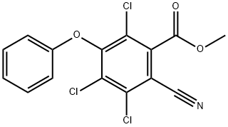 methyl 2,4,5-trichloro-6-cyano-3-phenoxybenzoate Structure