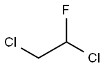 1,2-ジクロロ-1-フルオロエタン(HCFC-141) 化学構造式