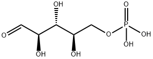 D-リボース5-ホスファート 化学構造式
