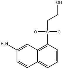 2-(7-アミノ-1-ナフチルスルホニル)エタノール 化学構造式