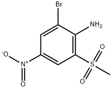 2-bromo-6-(mesyl)-4-nitroaniline 结构式