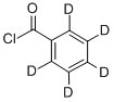 塩化ベンゾイル-D5(重水素化率99%以上) 化学構造式