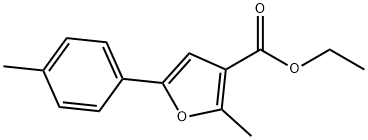 ETHYL 2-METHYL-5-(4-METHYLPHENYL)-3-FUROATE Struktur