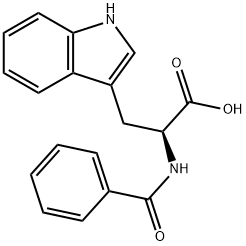 N-苯甲酰-L-色氨酸 结构式