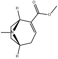 (1R,5S)-8-メチル-8-アザビシクロ[3.2.1]オクタ-2-エン-2-カルボン酸メチル 化学構造式