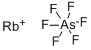 RUBIDIUM HEXAFLUOROARSENATE 化学構造式