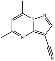 5,7-二甲基吡唑[1,5-A]嘧啶-3-甲腈,43024-16-4,结构式