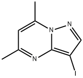 5,7-Dimethyl-3-iodopyrazolo[1,5-a]pyrimidine 结构式