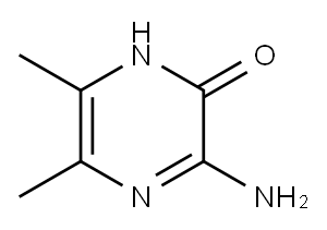 3-氨基-5,6-二甲基吡嗪-2(1H)-酮 结构式
