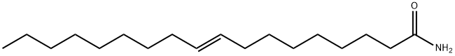 (9E)-9-オクタデセンアミド 化学構造式