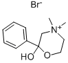 2-ヒドロキシ-4,4-ジメチル-2-フェニルモルホリン-4-イウム·ブロミド 化学構造式