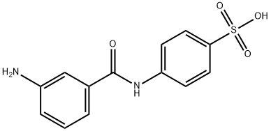 4-[(3-aminobenzoyl)amino]benzenesulfonic acid Structure