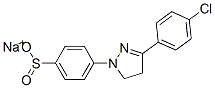 sodium p-[3-(p-chlorophenyl)-4,5-dihydro-1H-pyrazol-1-yl]benzenesulphinate 结构式