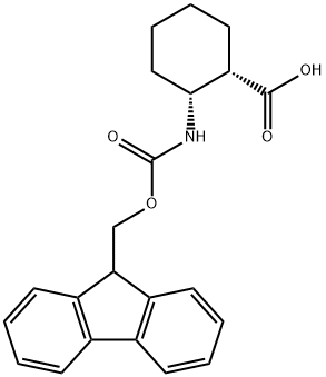 (1S,2R)-FMOC-2-AMINOCYCLOHEXANE CARBOXYLIC ACID Structure