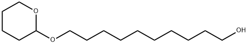 10-ヒドロキシデシル[(3,4,5,6-テトラヒドロ-2H-ピラン)-2-イル]エーテル 化学構造式