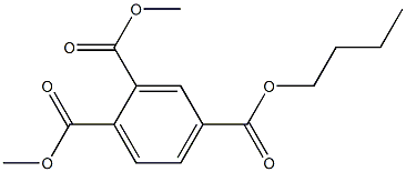 1,2,4-Benzenetricarboxylic acid 4-butyl 1,2-dimethyl ester 结构式