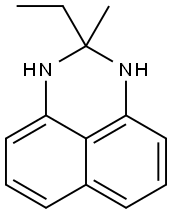 1H-Perimidine, 2-ethyl-2,3-dihydro-2-methyl- Struktur