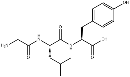 H-GLY-LEU-TYR-OH Structure