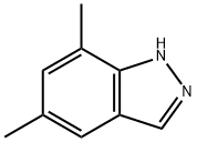1氢-吲唑,5,7-二甲基-, 43067-41-0, 结构式