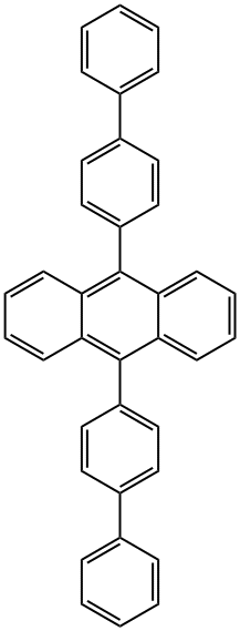 9,10-BIS[(1,1'-BIPHENYL)-4-YL]ANTHRACENE 化学構造式