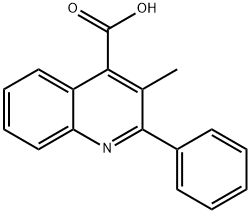 3-甲基-2-苯基喹啉-4-羧酸 结构式