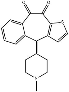 酮替芬EP杂质G,43076-16-0,结构式
