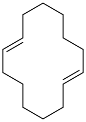 1,8-シクロテトラデカジエン 化学構造式