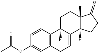 3-hydroxyestra-1,3,5(10),7-tetraen-17-one 3-acetate Structure