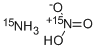 硝酸アンモニウム (15N2, 98%+) 化学構造式