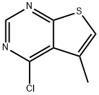 4-氯-5-甲基噻吩基[2,3-d!嘧啶,43088-67-1,结构式