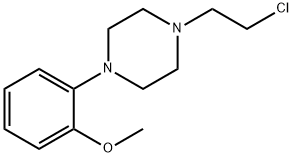 1-(2-メトキシフェニル)-4-(2-クロロエチル)ピペラジン二塩酸塩 化学構造式