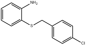2-((4-氯苄基)硫代)苯胺, 43092-84-8, 结构式