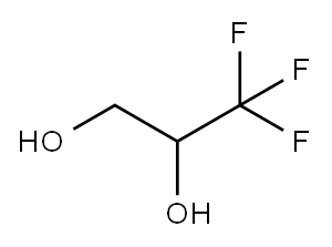 2,3-Dihydroxy-1,1,1-trifluoropropane, 3,3,3-Trifluoropropylene glycol Structure