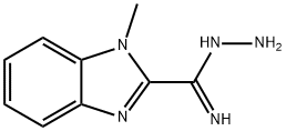 1H-Benzimidazole-2-carboximidicacid,1-methyl-,hydrazide(9CI) Struktur