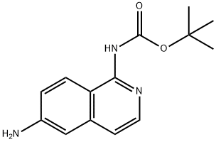 tert-butyl 6-aminoisoquinolin-1-ylcarbamate Struktur