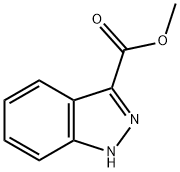 1H-インダゾール-3-カルボン酸メチルエステル 化学構造式