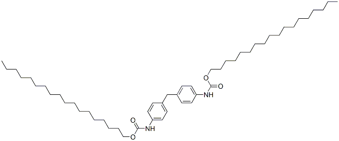 Carbamic acid, (methylenedi-4,1-phenylene)bis-,dioctadecyl ester Structure