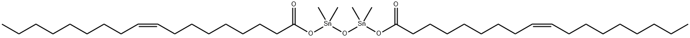 2,4-ジメチル-2,4-ビス[[(Z)-1-オキソ-9-オクタデセニル]オキシ]-2,4-ジスタンナ-5-オキサペンタン 化学構造式