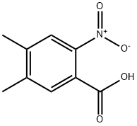 2-硝基-4,5-二甲基苯甲酸, 4315-14-4, 结构式