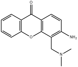 3-Amino-4-[(dimethylamino)methyl]-9H-xanthen-9-one 结构式
