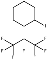 1-ヨード-2-(ヘプタフルオロイソプロピル)シクロヘキサン 化学構造式