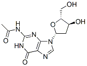 N2-acetyl-2'-deoxyguanosine Struktur