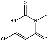 3-甲基-6氯脲嘧啶 结构式