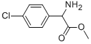 2-アミノ-2-(4-クロロフェニル)酢酸メチル 化学構造式