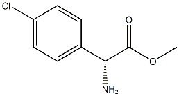 METHYL D-4-CHLOROPHENYLGLYCINATE
 Struktur