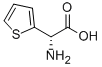 (S)-2-(2-チエニル)-2-アミノ酢酸 化学構造式