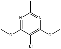 Pyrimidine, 5-bromo-4,6-dimethoxy-2-methyl- (7CI,8CI,9CI) Structure