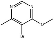 4-甲氧基-5-溴-6-甲基嘧啶, 4319-87-3, 结构式
