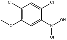 2,4-DICHLORO-5-METHOXYPHENYLBORONIC ACID, 431942-67-5, 结构式