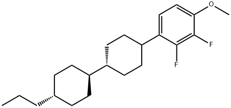 2,3-二氟-1-甲氧基-4-[(反式,反式)-4'-丙基[1,1'-联环己烷]-4-基]苯,431947-34-1,结构式